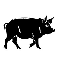 boar silhouette illustration 