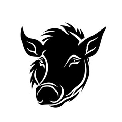 boar silhouette illustration 