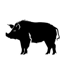 boar silhouette illustration 