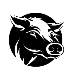 boar silhouette illustration 