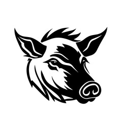 boar silhouette illustration 