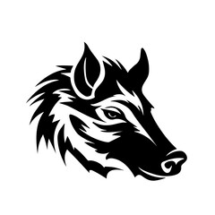 boar silhouette illustration 