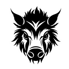 boar silhouette illustration 