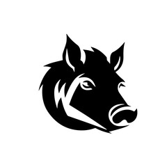 boar silhouette illustration 