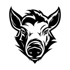 boar silhouette illustration 