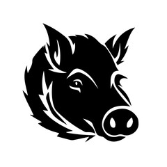 boar silhouette illustration 