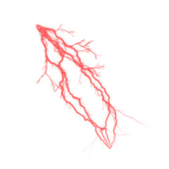 Red lightning transparent