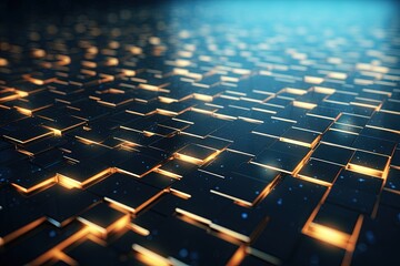 Fototapeta premium abstract futuristic background with pink blue glowing neon moving high speed wave lines and bokeh lights. Data transfer concept Fantastic wallpaper