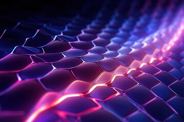 Fototapeta premium abstract futuristic background with pink blue glowing neon moving high speed wave lines and bokeh lights. Data transfer concept Fantastic wallpaper