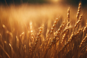 Obraz premium Wheat of Grass.Generative AI.