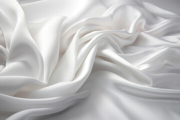 Obraz premium Plain white background, cloth, fabric, floating. AI generated