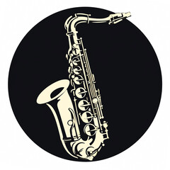 Saxophone illustration - obrazy, fototapety, plakaty