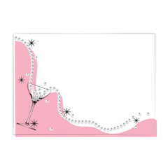 パール真珠フレーム・枠　グラス　おしゃれ