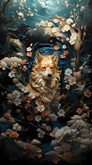Generative AI, 12 zodiac is represent by using animals to be symbol including Rat, Ox, Tiger, Rabbit,  Dragon, Snake, Horse, Goat, Monkey, Rooster, Dog and pig. image style paper sculptures