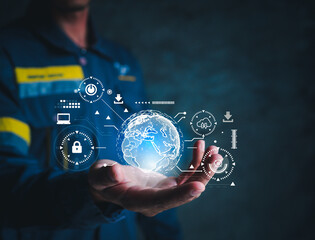 Big Data Network Visualization Interconnected Nodes Representing Data  Analytics Across a Complex Network  Nodes Converting Diverse Data Sources into a Unified Big Data Platform.