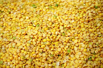 Peeled-spilt soy beans with high protein, antioxidant nutrients,Asian cooking,background