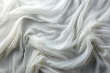 Obraz premium white cloth textured background created with Generative AI