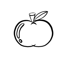 apple with leaf