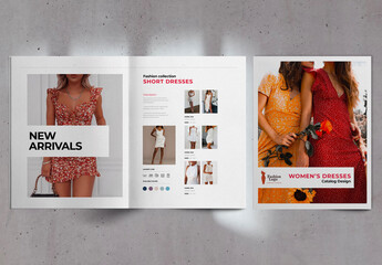 Fashion Dresses Catalog Layout