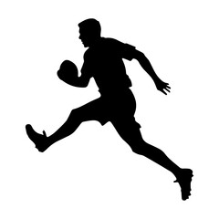 football player silhouette illustration 