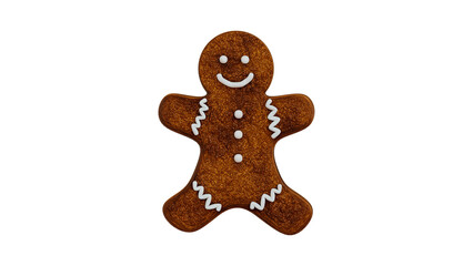 gingerbread man burnt pastries 3D rendering
