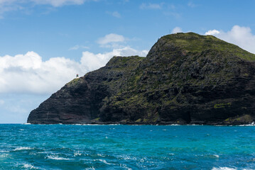 Makapu'u point cliffs and lighthouse