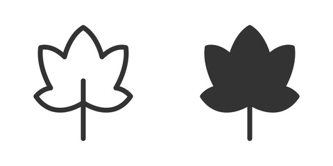 Leaf icon. Very simple design. Vector illustration.