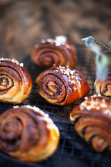 Homemade finnish cinnamon and cardamom rolls (buns)