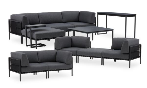furniture set sofa in the living room cut out isolated transparent background - Powered by Adobe