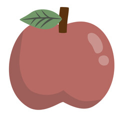 apple Cute Sticker Illustration Element