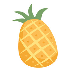 pinapple Cute Sticker Illustration Element