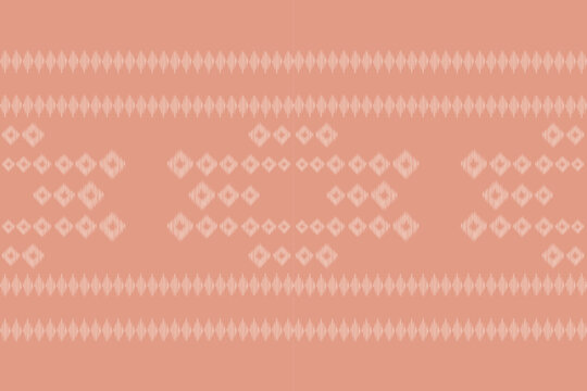 Ethnic Ikat fabric pattern geometric style. Ikat embroidery Ethnic oriental pattern rose gold pink gold background. Abstract,vector,illustration.Texture,clothing,frame,decoration,motif valentine.