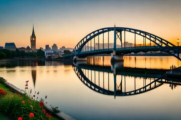 Obraz premium bridge over the river