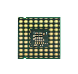 CPU Processor Microchip. Computer microprocessor isolated on white background. concept of computer