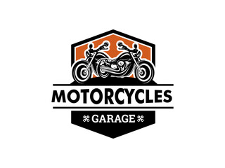 Motorcycle Vintage logo concept isolated vector illustration