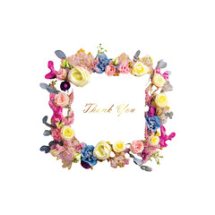 Fototapeta premium Lovely and creative spring flowers and a unique bundle of flower design