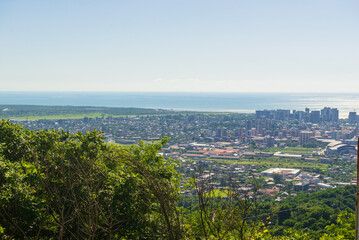 Amazing view of the Black Sea and Batumi from distance