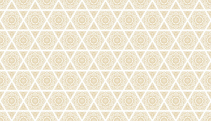 Line art pattern asian style banner background