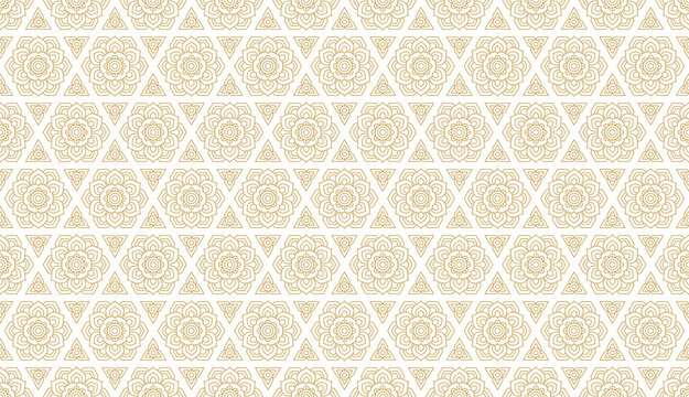 Line art pattern asian style banner background