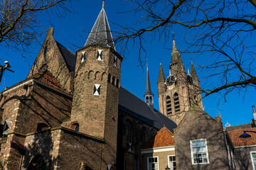 Netherlands, Delft, the old church tower