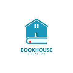 Fototapeta premium Book House Logo Template Vector Illustration