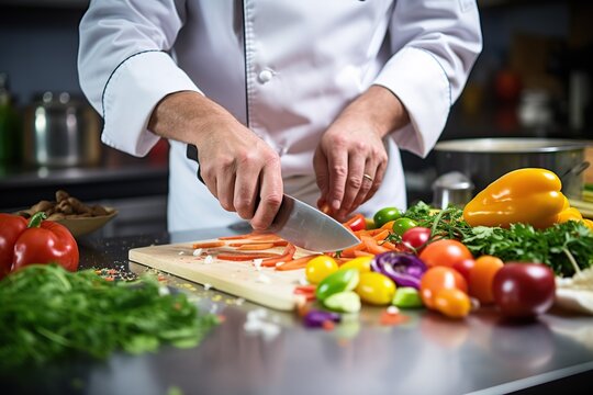 chef cooking food kitchen restaurant cutting cook hands hotel man male knife preparation fresh preparing concept