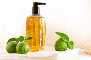 Kaffir Lime or Bergamot and shampoo product for Maintain shiny hair, cure hair loss symptoms.