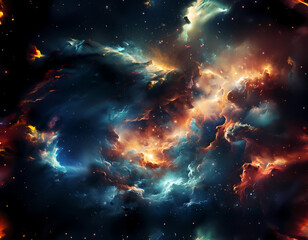 Fototapeta premium Nebula Seamless texture