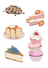 nstagram Highlight Sweet Icons Watercolor Sweet Treats