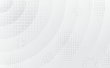 Abstract white and grey gradient pattern design of geometric pattern design decorative artwork. Overlapping of temaplte design decoration background.