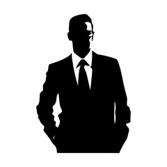 business person silhouette illustration 