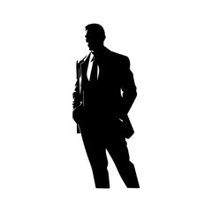 business person silhouette illustration 