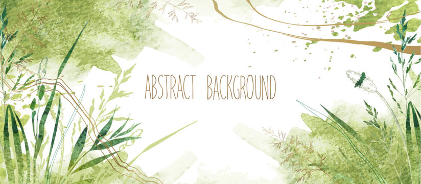Abstract watercolor background vector 5