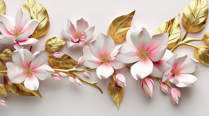 branch of a blossoming apricot tree on a wooden background. Generative Ai